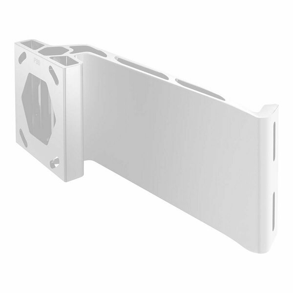 Minn Kota Raptor Jack Plate Adapter Bracket, Port, 8 in. Setback, 6 in. Rise, White 1810387